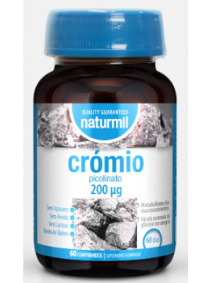 Picolinato de Crómio 200 µg - 60 Comprimidos - Naturmil